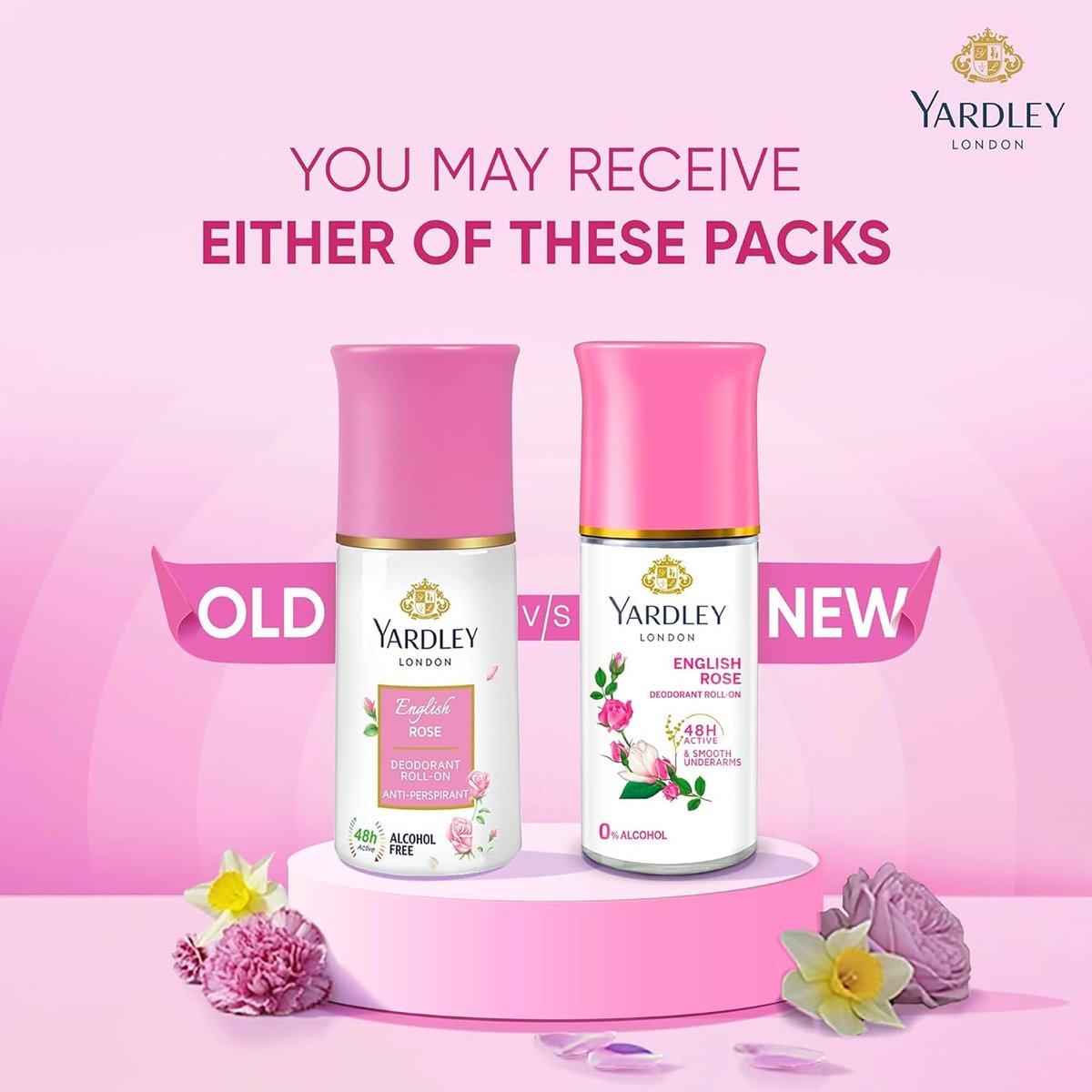 Yardley London English Rose Anti-Perspirant Deodorant Roll-On | 48-Hour Active | Alcohol-Free | 1.7oz (50ml) - görsel 7