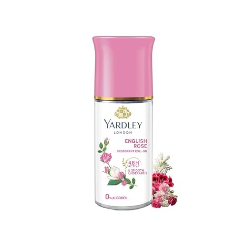 Yardley London English Rose Anti-Perspirant Deodorant Roll-On | 48-Hour Active | Alcohol-Free | 1.7oz (50ml) - görsel 4
