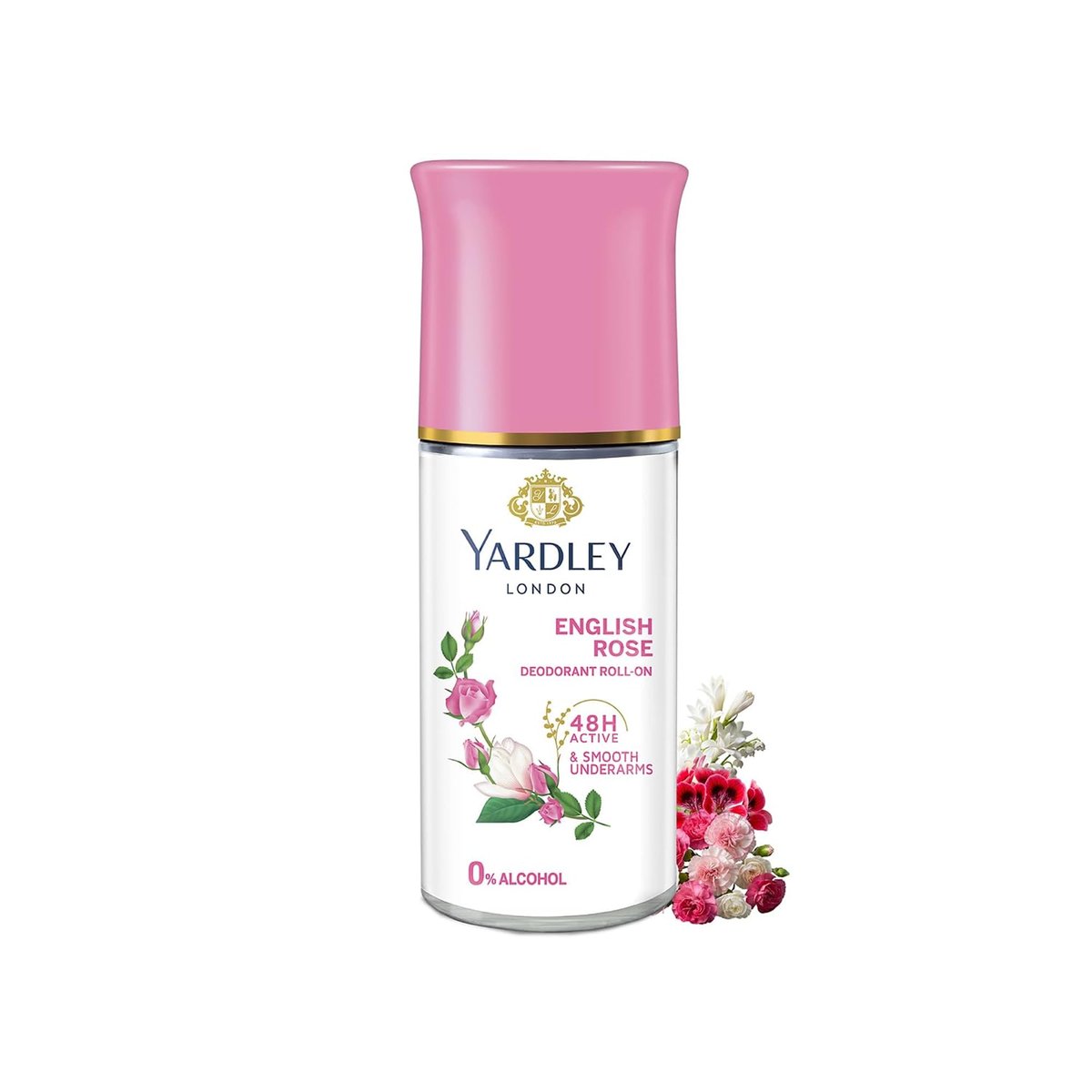 Yardley London English Rose Anti-Perspirant Deodorant Roll-On | 48-Hour Active | Alcohol-Free | 1.7oz (50ml) - görsel 3
