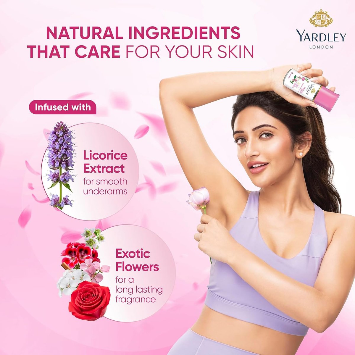 Yardley London English Rose Anti-Perspirant Deodorant Roll-On | 48-Hour Active | Alcohol-Free | 1.7oz (50ml) - görsel 9
