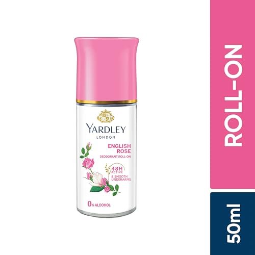 Yardley London English Rose Anti-Perspirant Deodorant Roll-On | 48-Hour Active | Alcohol-Free | 1.7oz (50ml) - görsel 6