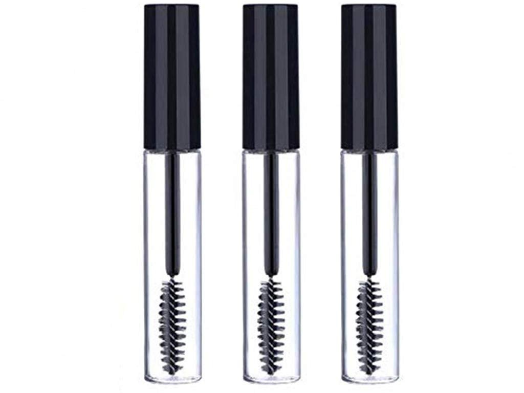 Sinen 3pcs 10ml Empty Mascara Tube Wand Eyelash Cream Container Bottle with Rubber Inserts, Funnels, and Transfer Pipettes - görsel 1