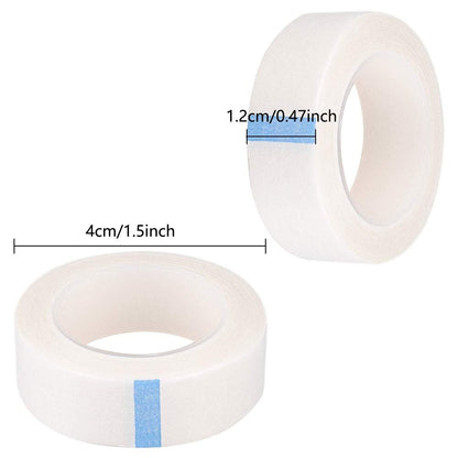 TUPARKA 8 Rolls White Eyelash Tape – Adhesive Lash Tape for Eyelash Extension Supply, 9M Each Roll