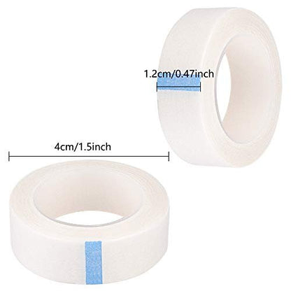 TUPARKA 8 Rolls White Eyelash Tape – Adhesive Lash Tape for Eyelash Extension Supply, 9M Each Roll