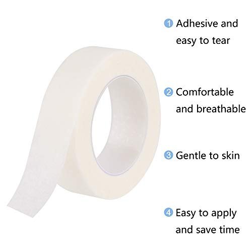 TUPARKA 8 Rolls White Eyelash Tape – Adhesive Lash Tape for Eyelash Extension Supply, 9M Each Roll - görsel 4