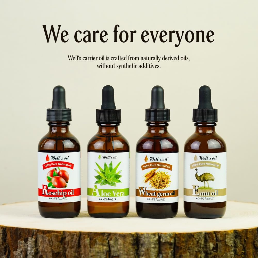 Well's Oil Aloe Vera Oil – Hydrating & Nourishing Natural Oil for Healthy Hair and Skin, 2 Fl Oz Avelisse