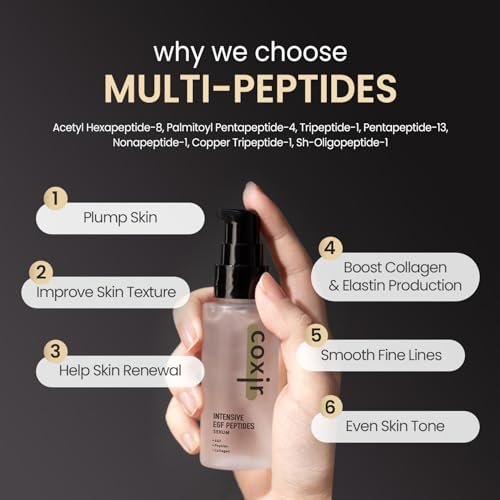 Coxir Intensive EGF Peptides Serum – Korean Firming & Hydrating Face Serum with Epidermal Growth Factor - görsel 14