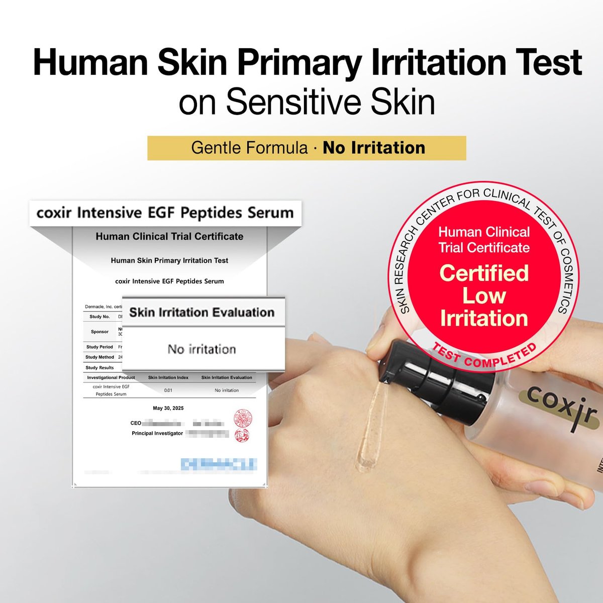 Coxir Intensive EGF Peptides Serum – Korean Firming & Hydrating Face Serum with Epidermal Growth Factor - görsel 7