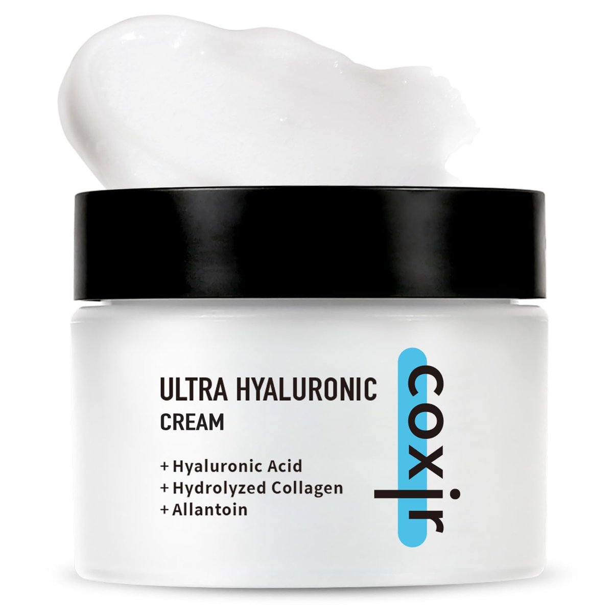 coxir Ultra Hyaluronic Cream – Intense Hydration Moisturizer for Dry, Dehydrated Skin | Hyaluronic Acid & Aloe Vera | Lightweight Korean Face Cream for Winter Dryness & Glowing Skin 50ml (1.69 fl oz) - görsel 1