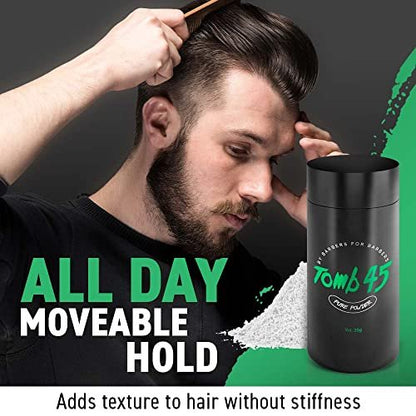 Tomb45 Pure Powder for Hair Styling - Texturizing & Volumizing Powder with Natural Matte Finish Avelisse