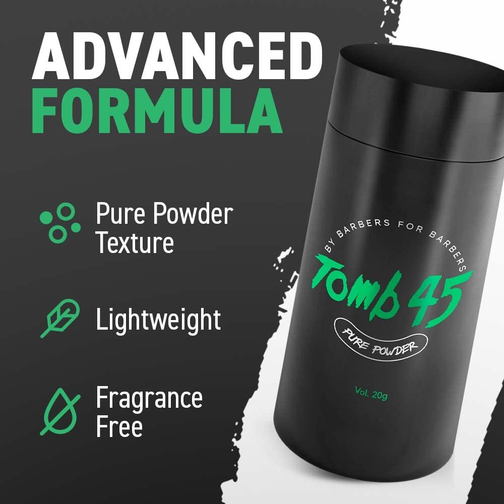 Tomb45 Pure Powder for Hair Styling - Texturizing & Volumizing Powder with Natural Matte Finish Avelisse