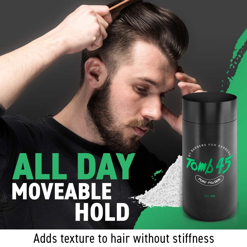 Tomb45 Pure Powder for Hair Styling - Texturizing & Volumizing Powder with Natural Matte Finish Avelisse