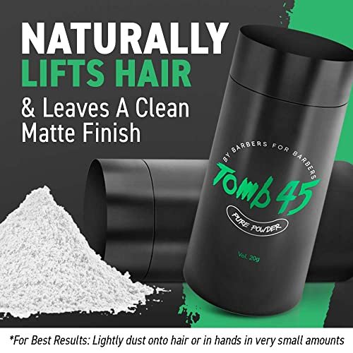 Tomb45 Pure Powder for Hair Styling - Texturizing & Volumizing Powder with Natural Matte Finish Avelisse