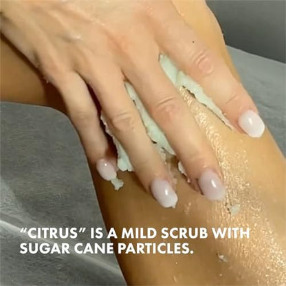 Miraveda by Italwax Citrus Scrub – 250ml / 8.45 fl oz – Coconut Oil & Lime Hand Scrub for Gentle Exfoliation