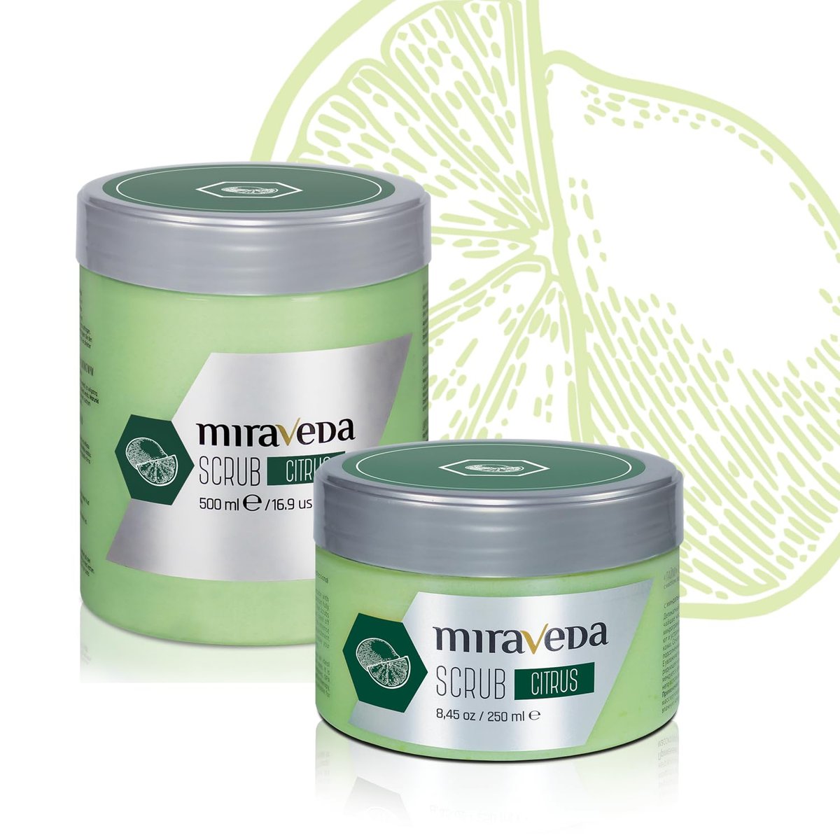 Miraveda by Italwax Citrus Scrub – 250ml / 8.45 fl oz – Coconut Oil & Lime Hand Scrub for Gentle Exfoliation - görsel 3