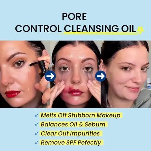 coxir Ultra Hyaluronic Cleansing Oil - Gentle Korean Oil Cleanser for Makeup Removal, Blackheads & Pore Care, Multi-Layer Hyaluronic Acid, Vegan & Non-Comedogenic, 5.07 fl oz Avelisse
