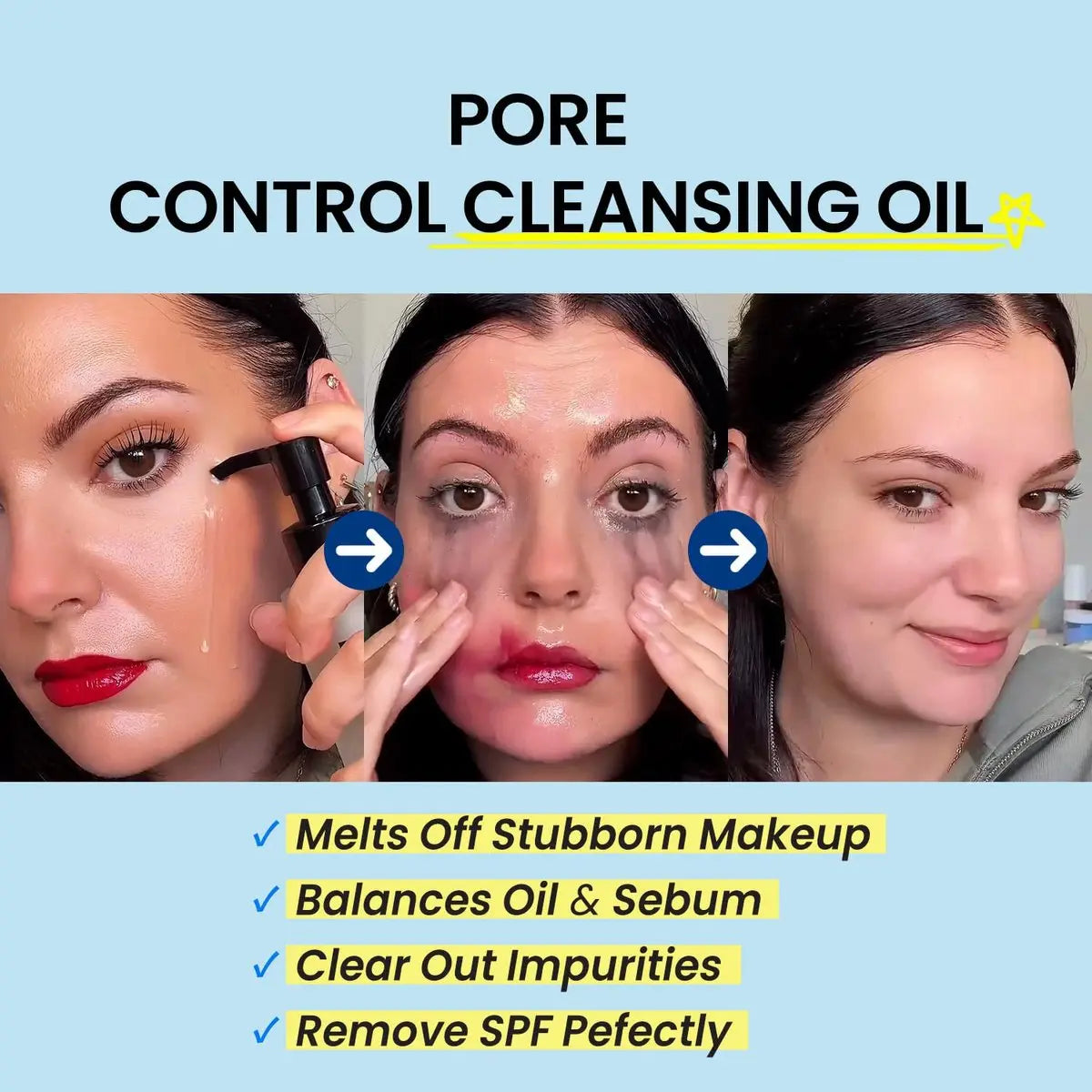 coxir Ultra Hyaluronic Cleansing Oil - Gentle Korean Oil Cleanser for Makeup Removal, Blackheads & Pore Care, Multi-Layer Hyaluronic Acid, Vegan & Non-Comedogenic, 5.07 fl oz Avelisse