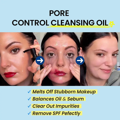 coxir Ultra Hyaluronic Cleansing Oil - Gentle Korean Oil Cleanser for Makeup Removal, Blackheads & Pore Care, Multi-Layer Hyaluronic Acid, Vegan & Non-Comedogenic, 5.07 fl oz Avelisse