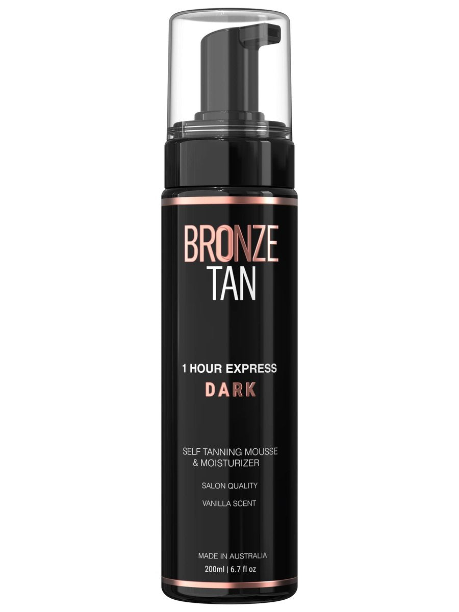 Bronze Tan Self Tanner Mousse Dark Self Tan Foam - Sunless Tanner for All Skin Tones, Salon Quality, Vanilla Scented (200 ml/6.7 oz) Avelisse