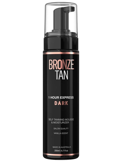 Bronze Tan Self Tanner Mousse Dark Self Tan Foam - Sunless Tanner for All Skin Tones, Salon Quality, Vanilla Scented (200 ml/6.7 oz) Avelisse