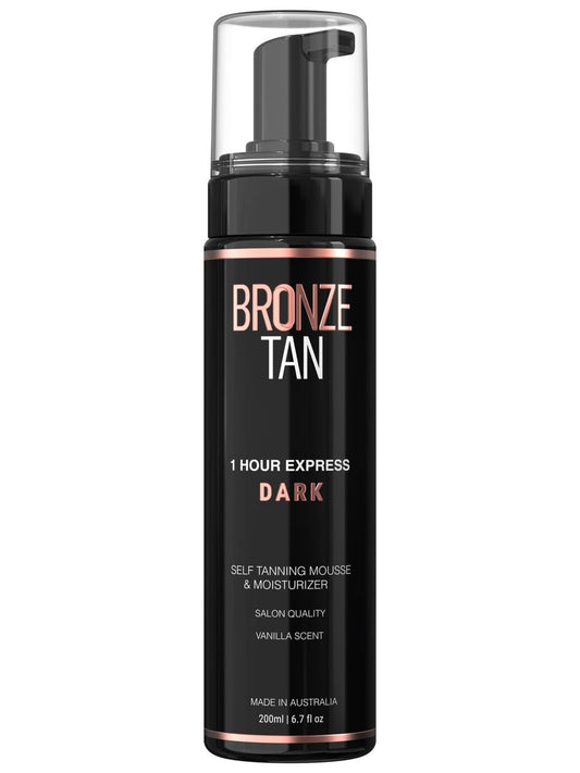 Bronze Tan Self Tanner Mousse Dark Self Tan Foam - Sunless Tanner for All Skin Tones, Salon Quality, Vanilla Scented (200 ml/6.7 oz) Avelisse