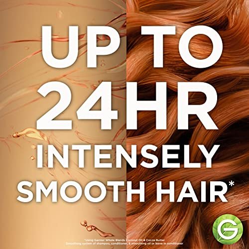 Garnier Whole Blends Coconut Oil & Cocoa Butter Smoothing Shampoo and Conditioner Set for Frizzy Hair, 22 Fl Oz (2 Items) - görsel 8