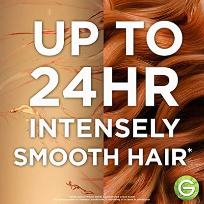 Garnier Whole Blends Coconut Oil & Cocoa Butter Smoothing Shampoo and Conditioner Set for Frizzy Hair, 22 Fl Oz (2 Items)