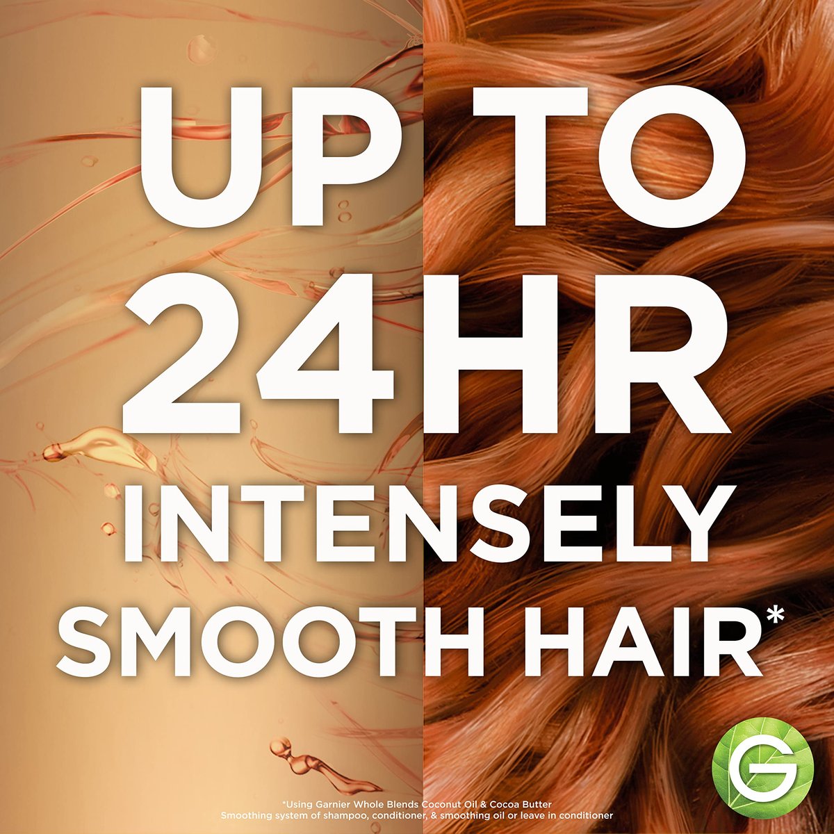 Garnier Whole Blends Coconut Oil & Cocoa Butter Smoothing Shampoo and Conditioner Set for Frizzy Hair, 22 Fl Oz (2 Items) - görsel 7