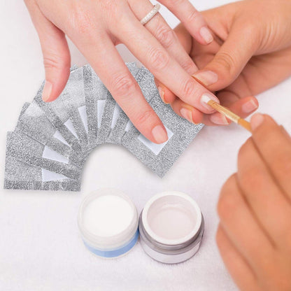 600 PCS Nail Foil Wraps with Cotton Pads for Gel Nail Polish Remover – Soak Off Foils by Beauty Max Avelisse