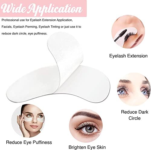 GreenLife Natural Hydrogel Eye Gel Pads - 100 Pairs Collagen & Aloe Vera Under Eye Patches for Eyelash Extensions - görsel 14