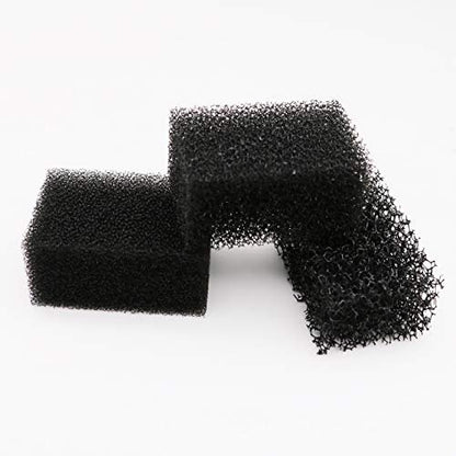 MEICOLY Stipple Sponge - 3-Pack Black Synthetic Makeup Sponges for Halloween SFX, Bruise, Blood, Scar, Stubble & Wound Effects