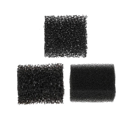 MEICOLY Stipple Sponge - 3-Pack Black Synthetic Makeup Sponges for Halloween SFX, Bruise, Blood, Scar, Stubble & Wound Effects