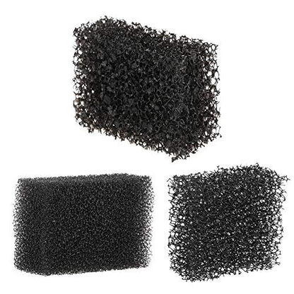 MEICOLY Stipple Sponge - 3-Pack Black Synthetic Makeup Sponges for Halloween SFX, Bruise, Blood, Scar, Stubble & Wound Effects