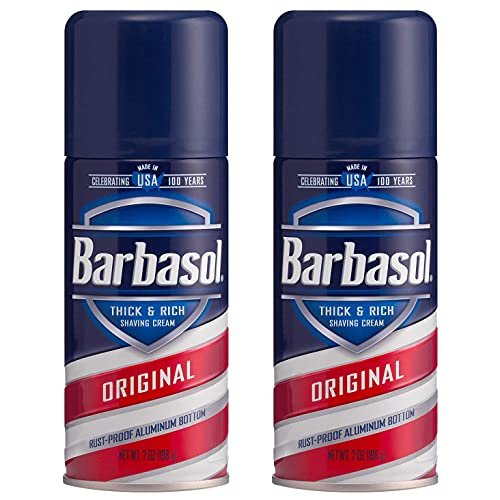 Barbasol Original Shave Cream – 7 Ounce Cans (Pack of 2) Avelisse