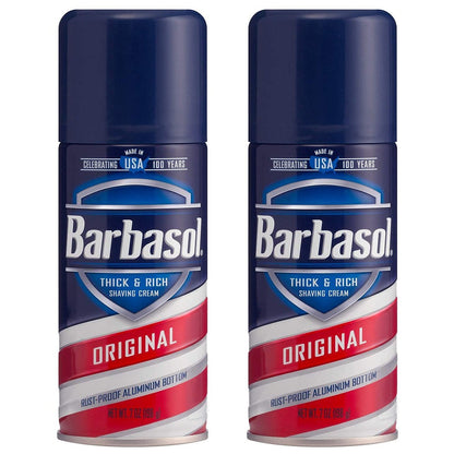 Barbasol Original Shave Cream – 7 Ounce Cans (Pack of 2) Avelisse