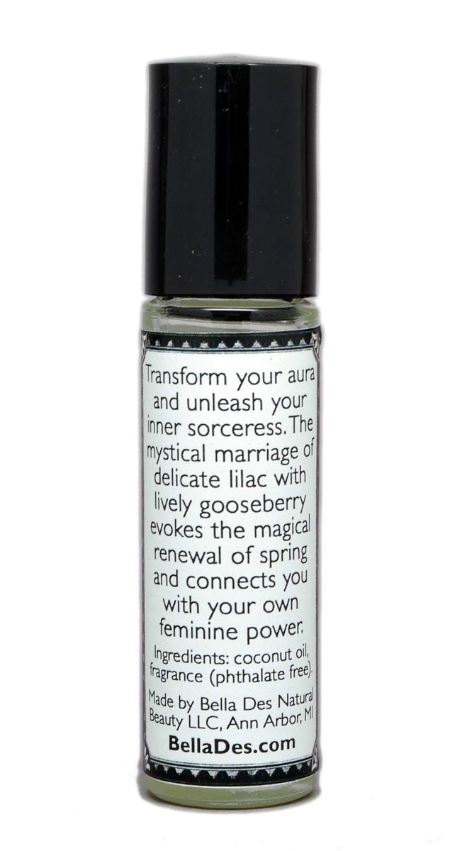 BELLA DES NATURAL BEAUTY Lilac and Gooseberry Perfume Oil - .3 oz Roll On, Phthalate Free - Yennefer Inspired Scent Avelisse