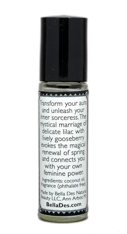 BELLA DES NATURAL BEAUTY Lilac and Gooseberry Perfume Oil - .3 oz Roll On, Phthalate Free - Yennefer Inspired Scent Avelisse
