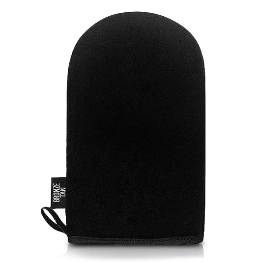 Ultra Soft Self Tanning Mitt Applicator – Reusable, Machine Washable Tanning Glove for Streak-Free Sunless Tan – Black