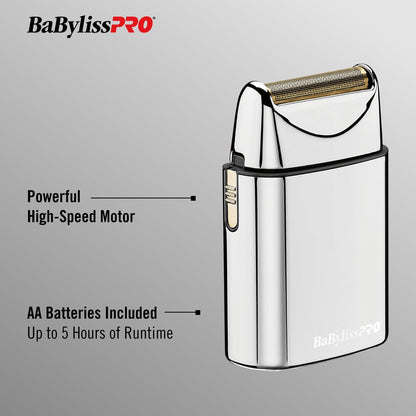 BaBylissPRO Barberology Foil Shaver FXFS1 SILVERFX - Professional High-Torque Electric Shaver Avelisse