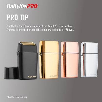 BaBylissPRO Barberology Double Foil Shaver FXX3SB FX3 Professional High-Speed Electric Shaver Avelisse