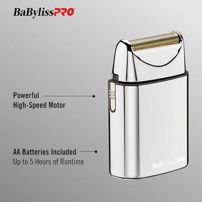 BaBylissPRO Barberology Foil Shaver FXFS1 SILVERFX - Professional High-Torque Electric Shaver Avelisse