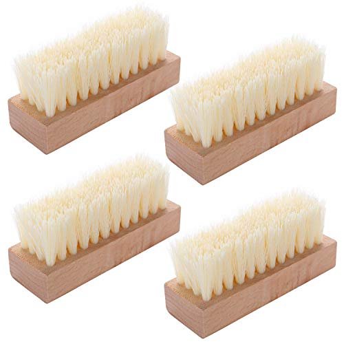 4-Pack Wooden Nail Brush - Sturdy Non-Slip Hand Scrub Brush for Fingernails and Toes - görsel 2