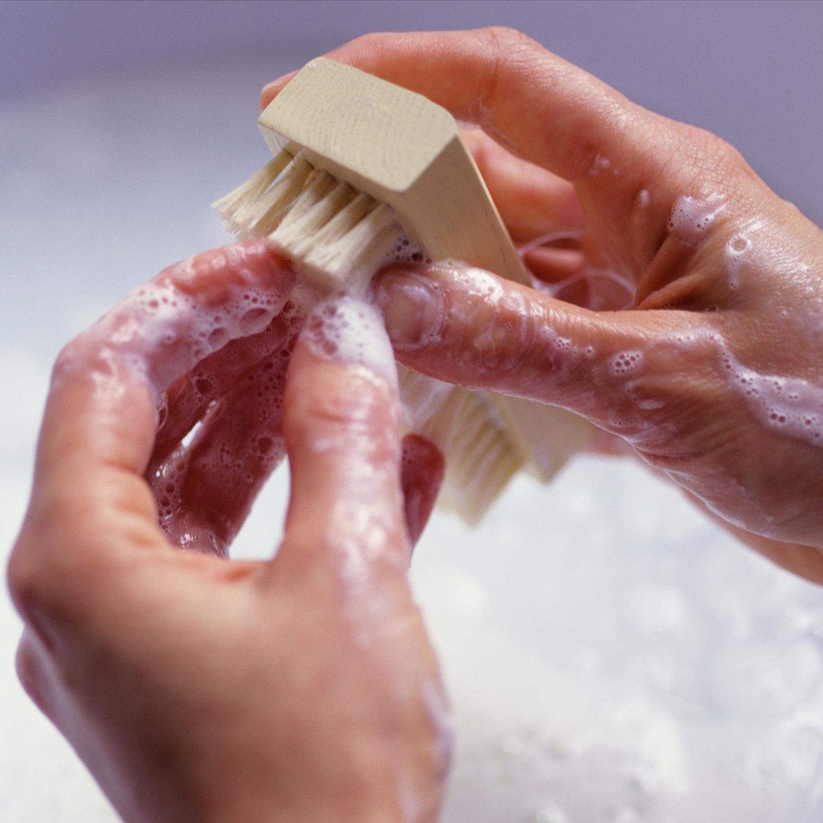 4-Pack Wooden Nail Brush - Sturdy Non-Slip Hand Scrub Brush for Fingernails and Toes - görsel 7