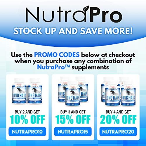 NutraPro Long Hair Gummies – Anti-Hair Loss Supplement for Faster Hair Growth, Thick & Voluminous Hair with Biotin & 10 Hair Vitamins for Men and Women (60 Count) Avelisse