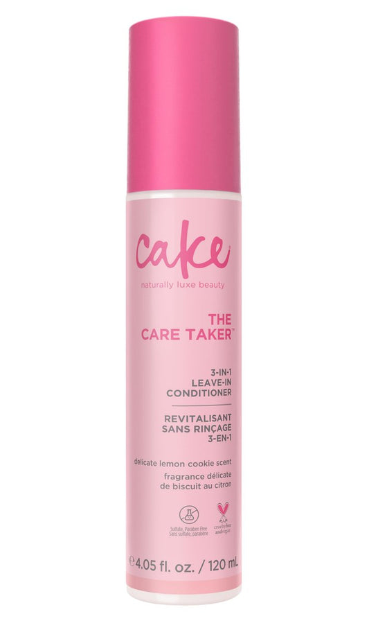 Cake Beauty 3-in-1 Leave in Conditioner, The Care Taker – Moisturizing & Softening – With Coconut Oil, Biotin, Soy & Rice Proteins – For Dry/Normal Hair Types – 4 Fl Oz / 120 mL Avelisse