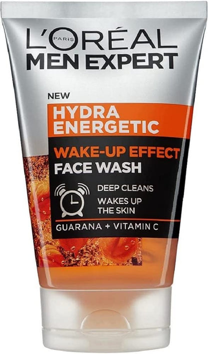 L'Oréal Paris Men Expert Wake-up Effect Face Wash - Hydra Energetic with Vitamin C, 3.38 Fl Oz Avelisse