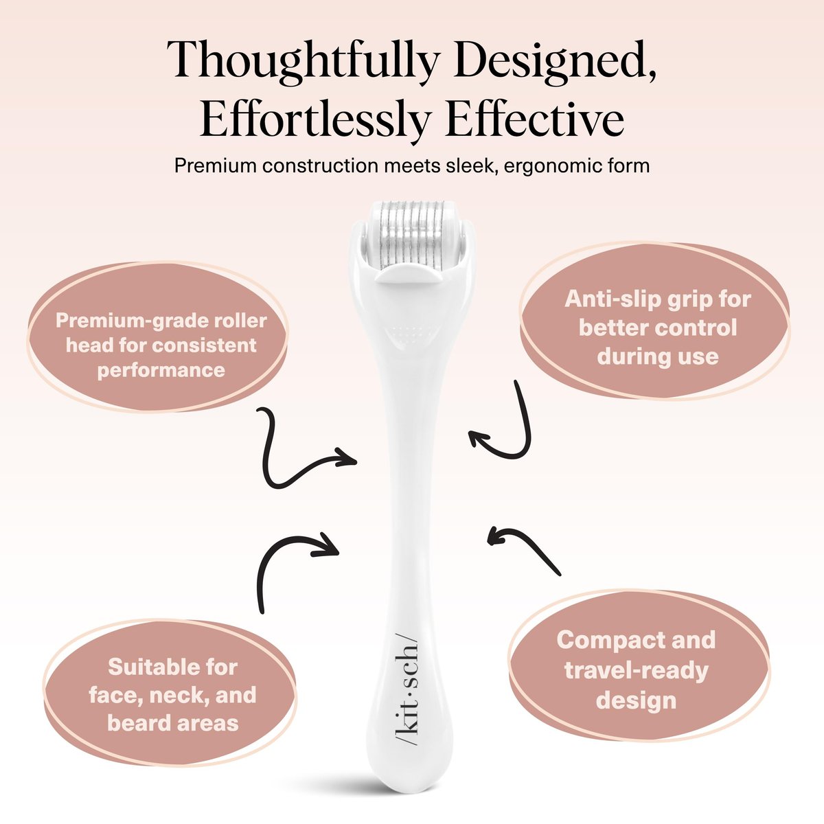 Kitsch Derma Roller – Skin Care Tool for Face & Body – Microneedling Beauty Roller for Men and Women - görsel 7