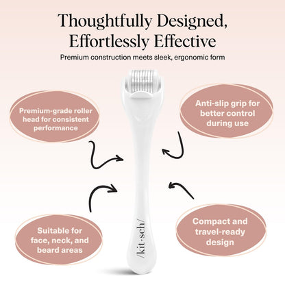 Kitsch Derma Roller – Skin Care Tool for Face & Body – Microneedling Beauty Roller for Men and Women