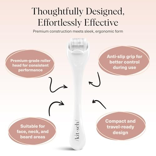 Kitsch Derma Roller – Skin Care Tool for Face & Body – Microneedling Beauty Roller for Men and Women - görsel 8
