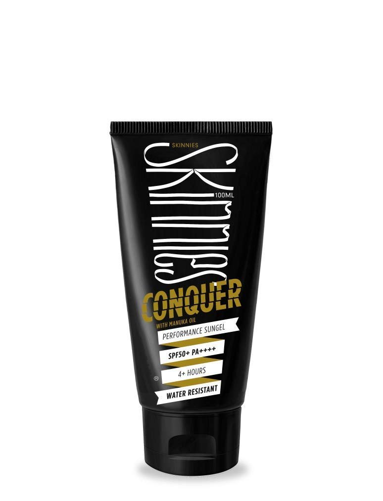 Skinnies CONQUER Sungel Sun Cream SPF50+ - Broad Spectrum, Reef Safe, Water Resistant 4 Hours (100ml) Avelisse